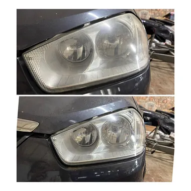 Žibintų poliravimas prieš ir po